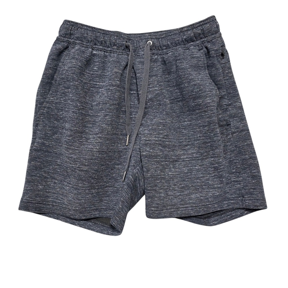 American Eagle Mens Lounge Shorts S Heather Gray/Blue Casual Gym Active